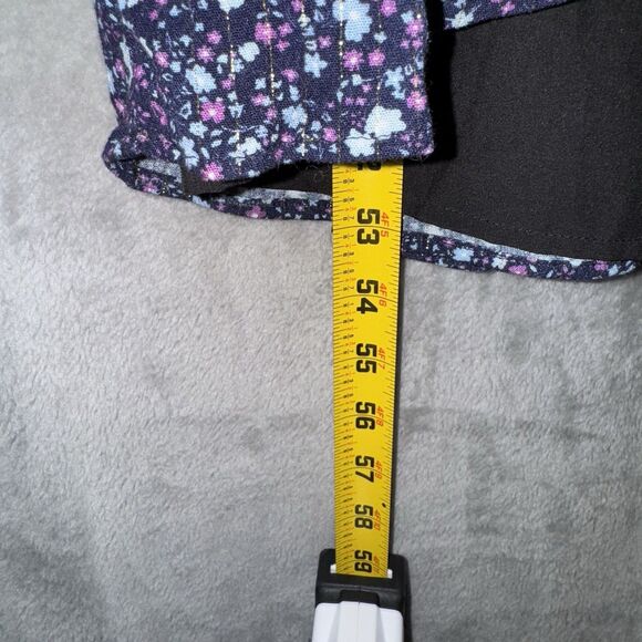 Btfl-Life Boho Maxi Dress Velvet Trim V Neck Empire Waist Paisley Sz Sm Cottage - Picture 11 of 12